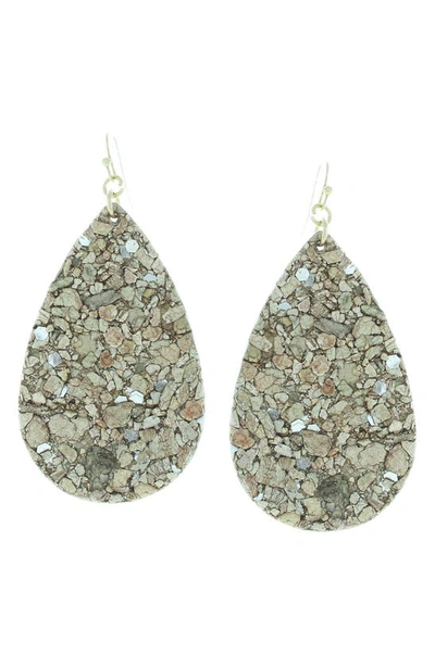 Olivia Welles Gold-plated Riah Cork Earrings In Worn Gold