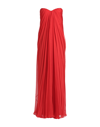 Alexander Mcqueen Long Dresses In Red
