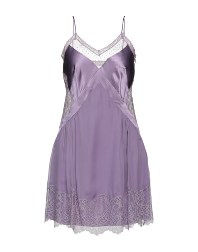 Alberta Ferretti Short Dresses In Light Purple