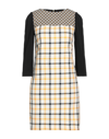 Trussardi Jeans Short Dresses In Beige