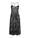 Trussardi Woman Midi Dress Emerald Green Size 6 Polyester, Metallic Fiber In Green