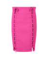 Moschino Tie-fastening Pencil Skirt In Pink
