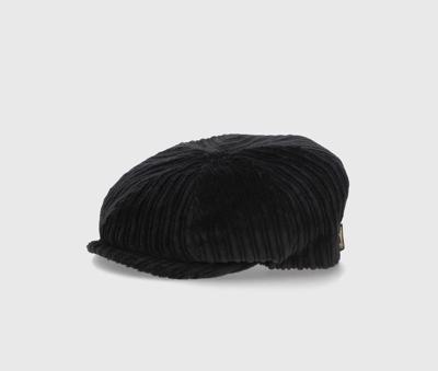 Borsalino Ubaldo 8 Segment Cap In Black