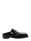 Martine Rose Chain-embellished Slip-on Loafers In Black