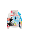 Dolce & Gabbana Loom 56 Felpa Stampa Graffiti Colorata In Graffiti