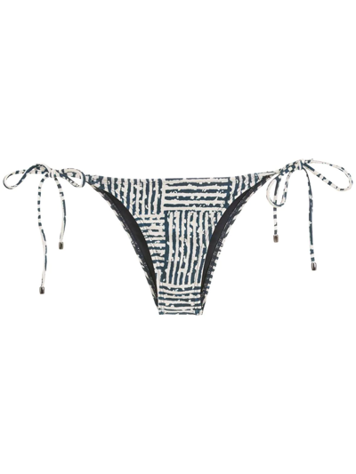 Lenny Niemeyer Mali Side-tie Bikini Bottoms In Blue