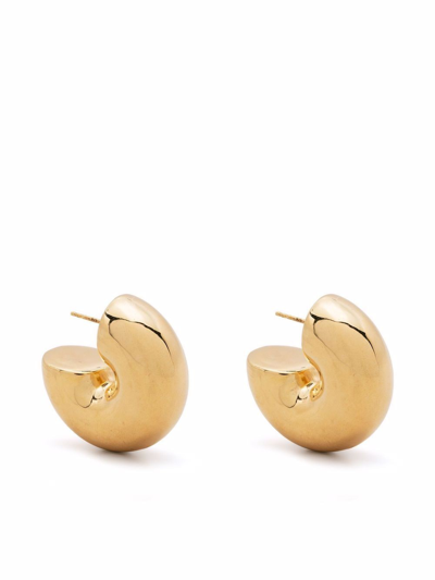 Uncommon Matters Beam Chunky Hoop Earrings In Gold
