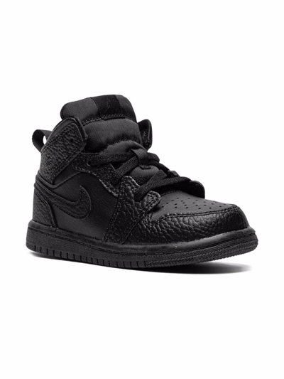 Jordan 1 Mid Sneakers In Black
