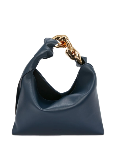 Jw Anderson Small Chain Shoulder Bag In Blue