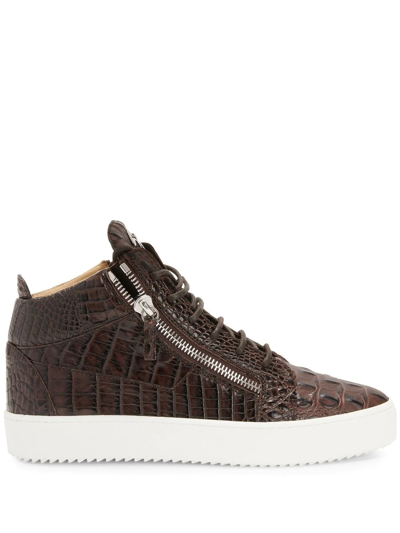 Giuseppe Zanotti Kriss Low-top Trainers In Brown