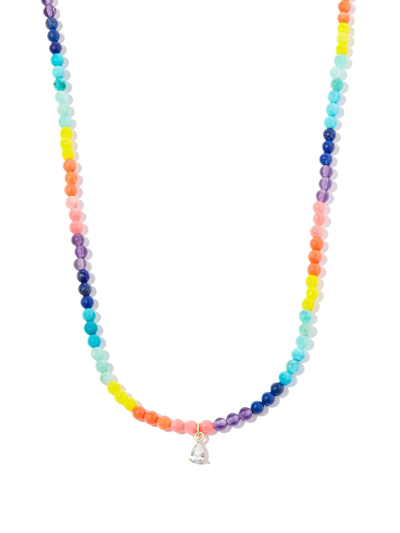 YVONNE LÉON 9KT YELLOW GOLD DIAMOND RAINBOW NECKLACE