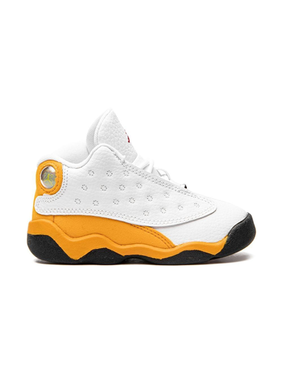 Jordan Air  13 Retro "del Sol" Sneakers In White