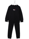Tommy Hilfiger Junior Logo-print Detail Two-piece Tracksuit In Blue