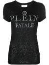 Philipp Plein Logo-embellished Cotton T-shirt In Black