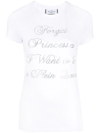 Philipp Plein Crystal-embellished Cotton T-shirt In White