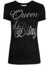 PHILIPP PLEIN QUEEN OF BLING COTTON T-SHIRT