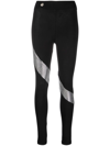 Philipp Plein Embellished High-rise Leggings In Black