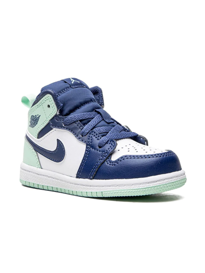 Jordan Babies'  1 Mid Sneakers In White