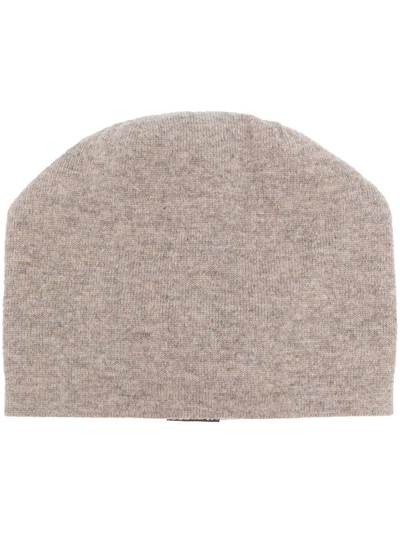 Moorer Fine-knit Cashmere Hat In 中性色