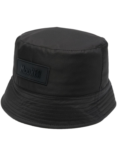Moorer Logo-patch Bucket Hat In 黑色