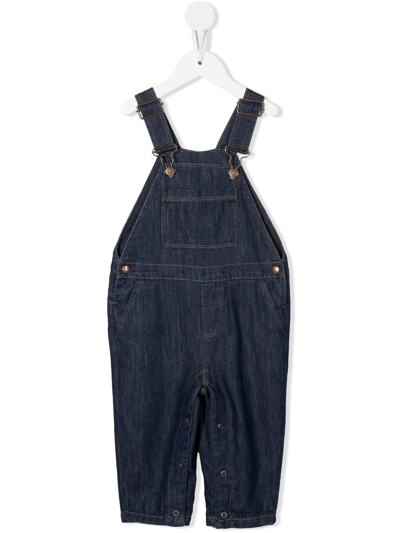 Knot Babies' Billy Denim Overalls In Blue