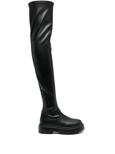 Le Silla Ranger Thigh-high Boots In Black