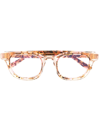 Thierry Lasry Clumsy Square-frame Glasses In Neutrals
