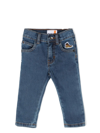 Timberland Boot Patch-detail Jeans In 蓝色