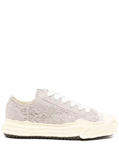 Miharayasuhiro Hank Low-top Suede Sneakers In White