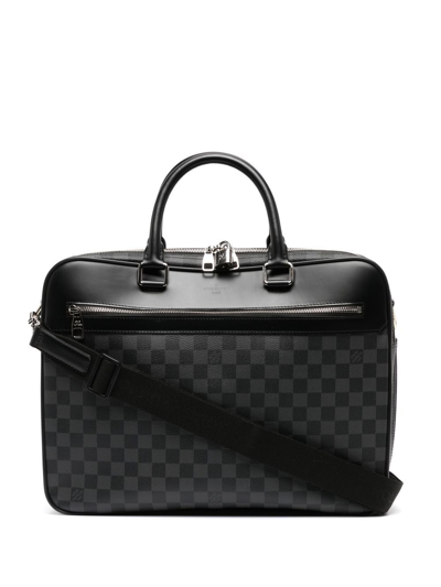 Pre-owned Louis Vuitton 2015  Overnight Business 2way Bag In Black