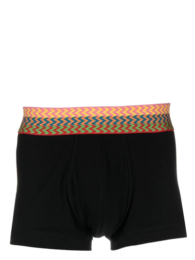 Lanvin Logo-waistband Boxers In 黑色