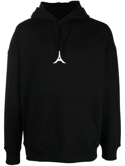 Givenchy Black Logo Cotton Fleece Hoodie