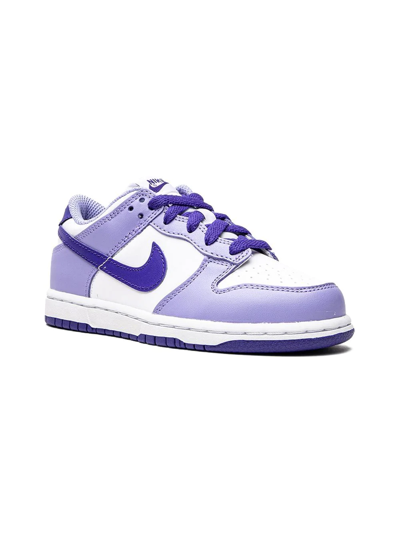 Nike Kids' Dunk Low Sneakers In White