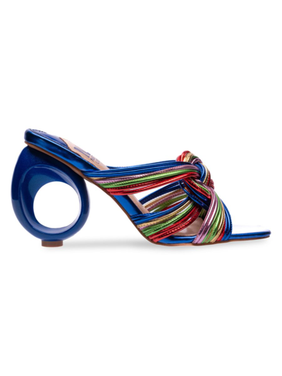 Ninety Union Women's Brazil Knotted Sandals In Blue Multi