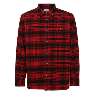 Woolrich Check-pattern Buttoned Flannel Shirt In Red Check