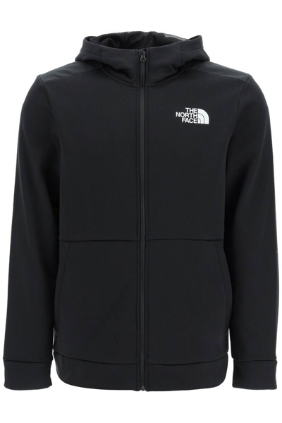 The North Face Logo Patch Zip In Black