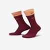 Nike Everyday Plus Cushioned Training Crew Socks In Red