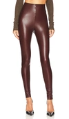 Commando Faux Leather Legging In Oxblood