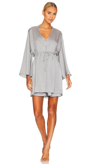 Flora Nikrooz Ember Luxe Woven Robe In Storm