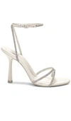 Alexander Wang Women's Dahlia Crystal High Heel Sandals In Alloy