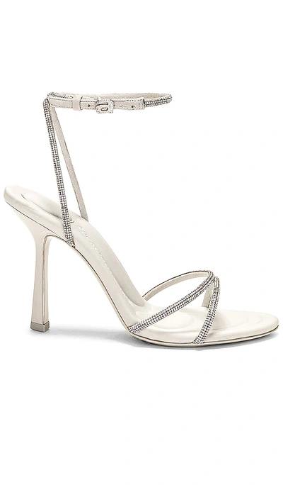 Alexander Wang Women's Dahlia Crystal High Heel Sandals In Alloy