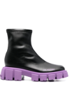 Love Moschino Woman Ankle Boots Black Size 7 Textile Fibers In Black