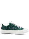 LOVE MOSCHINO GLITTER LOW-TOP trainers