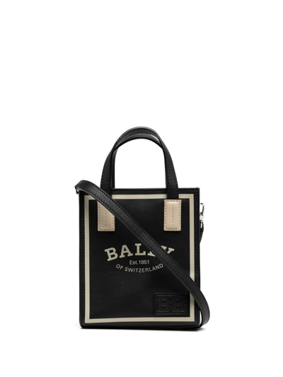 Bally Crystalia Xs Tote Bag In Schwarz