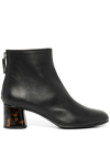 Agl Attilio Giusti Leombruni Veta Precious Leather Ankle Boots In Schwarz
