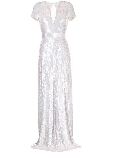 Temperley London Ray Sequin-embellished Gown In Rosa