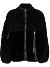 Ugg Marlene Zip-up Sherpa Jacket In Schwarz