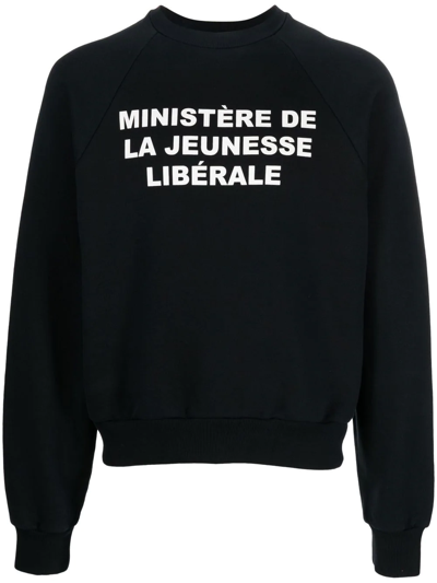 Liberal Youth Ministry Jeunesse Crew-neck Sweatshirt In Black