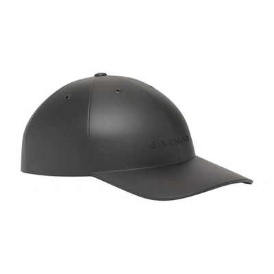 Givenchy Brand-embossed Rubber Baseball Cap In Noir