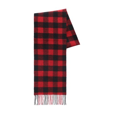 WOOLRICH UNISEX WOOLEN BUFFALO SCARF